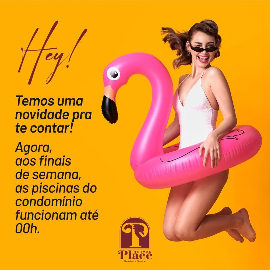 Flat Para Temporada Perto Singapura Shopping Com 7 Piscinas, Bar Molhado, Restaurante - A 3 Min Centro De Caldas Novas! Extérieur photo