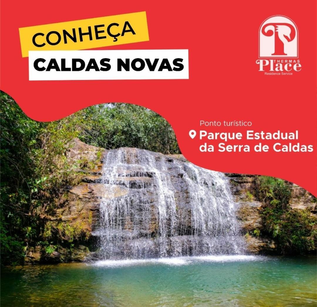 Flat Para Temporada Perto Singapura Shopping Com 7 Piscinas, Bar Molhado, Restaurante - A 3 Min Centro De Caldas Novas! Extérieur photo