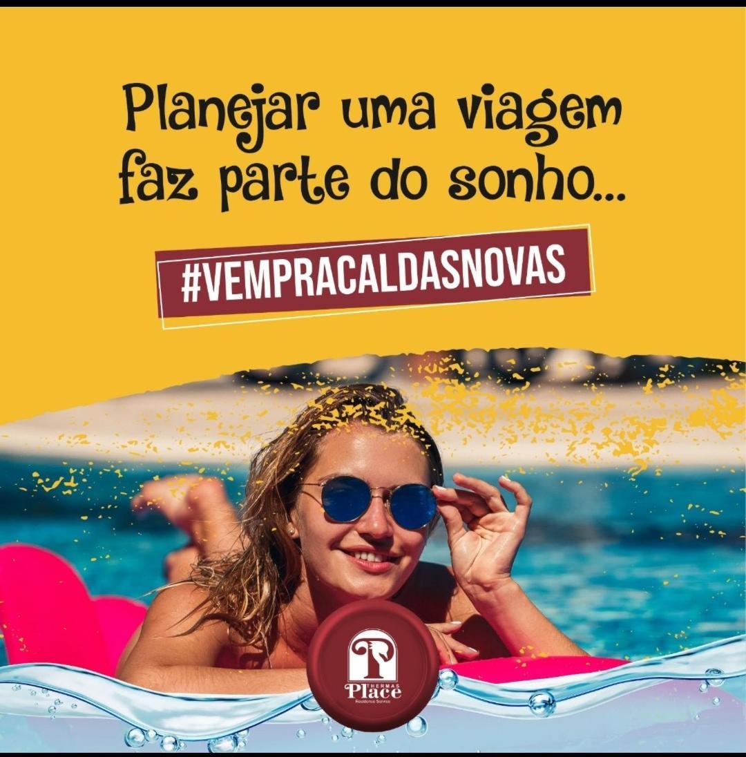 Flat Para Temporada Perto Singapura Shopping Com 7 Piscinas, Bar Molhado, Restaurante - A 3 Min Centro De Caldas Novas! Extérieur photo